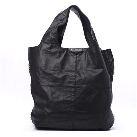 GIVENCHY Calfskin George V Apron Bag Black 